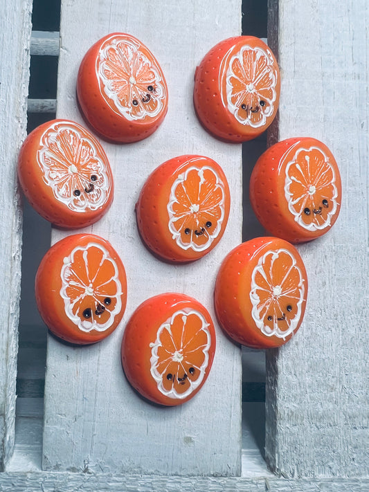 Mini Orange Object  Fruit Minis Speech Therapy Montessori Language Objects Dollhouse Miniature Food Imitation Orange Slice