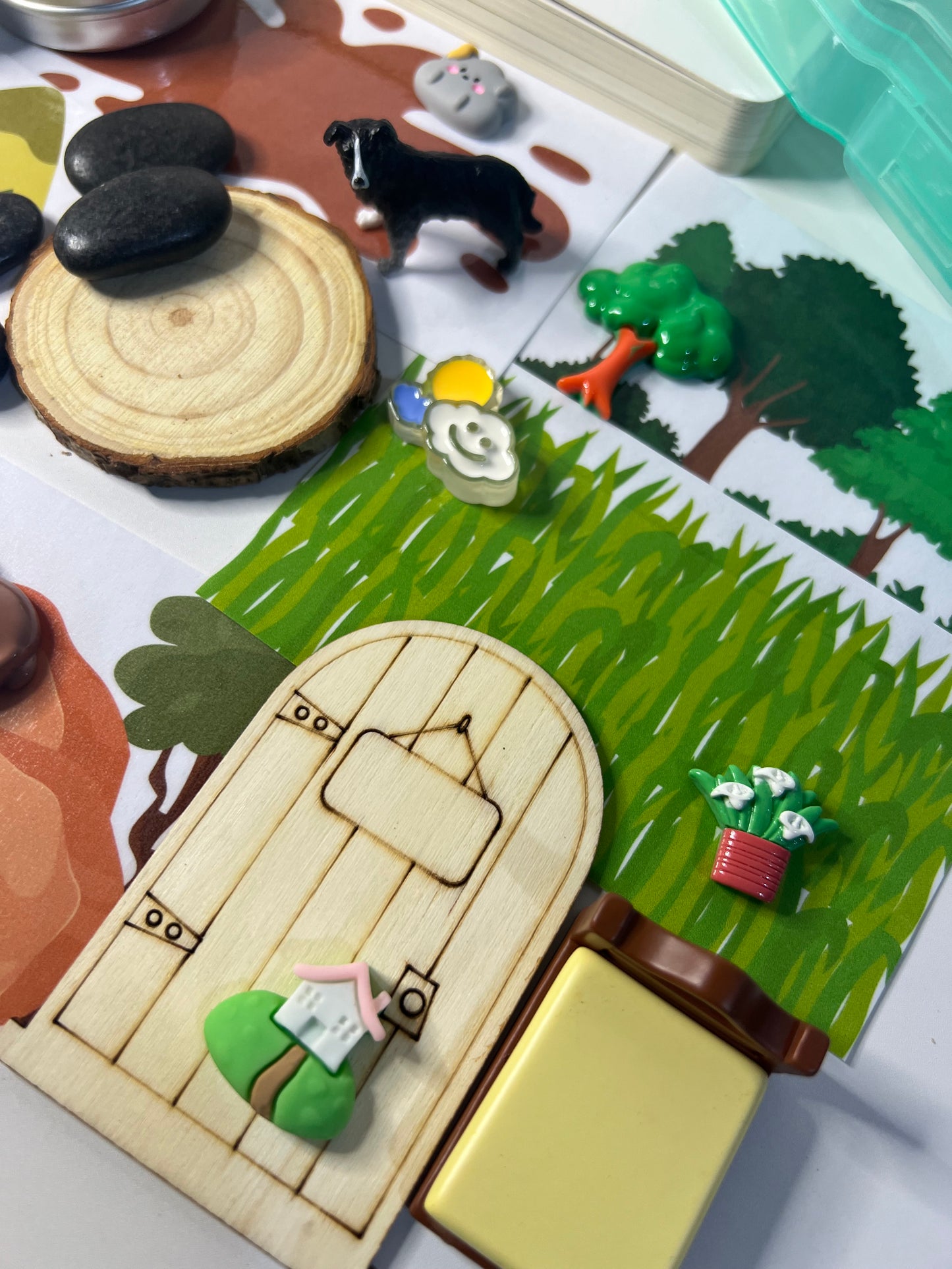 Say and Play We are Going on a Bear Hunt Story Kit with Mini Objects Speech Therapy Interactive Story Trinkets Story Retell Preschool Book