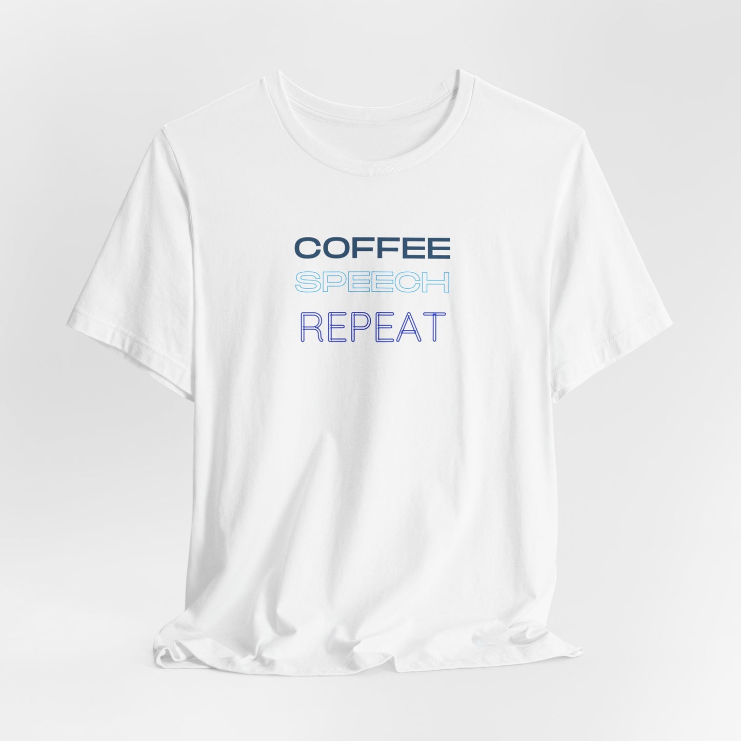 Speech Therapy T-Shirt - SLP Gift - Coffee Speech Repeat