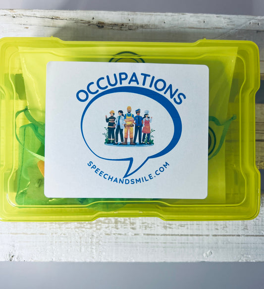 Occupation Trinkets Speech Therapy Mini Objects Occupations Community Helpets Language Task Box