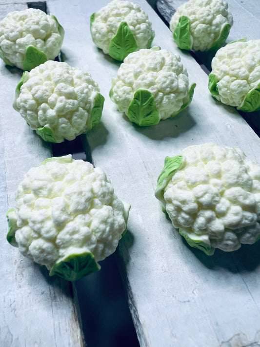Miniature CAULIFLOWER Trinket Mini Objects Speech Therapy Veggie Minis Resin Cauliflower