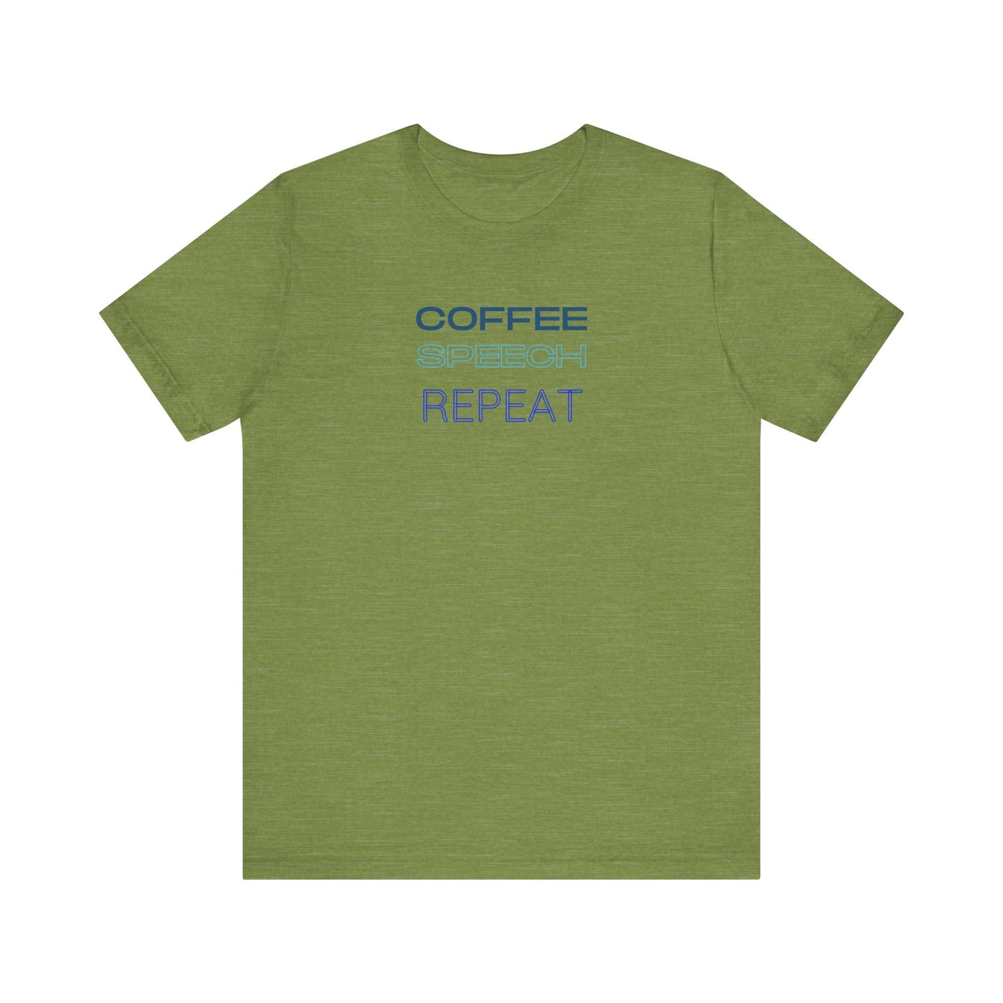 Speech Therapy T-Shirt - SLP Gift - Coffee Speech Repeat