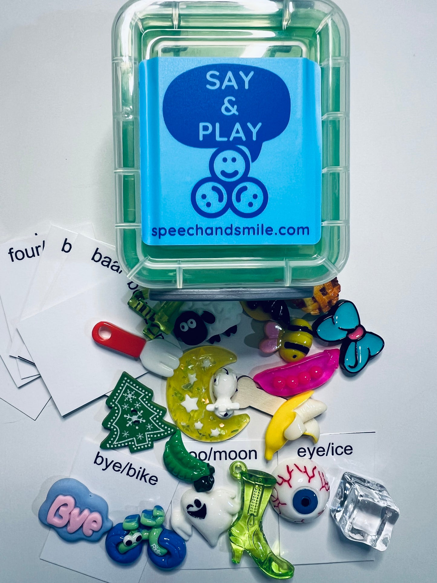 Say and Play Final Consonant Deletion Mini Objects Kit Minimal Pairs Phonological No Final Sound to Word with the Final Sound CV to CVC