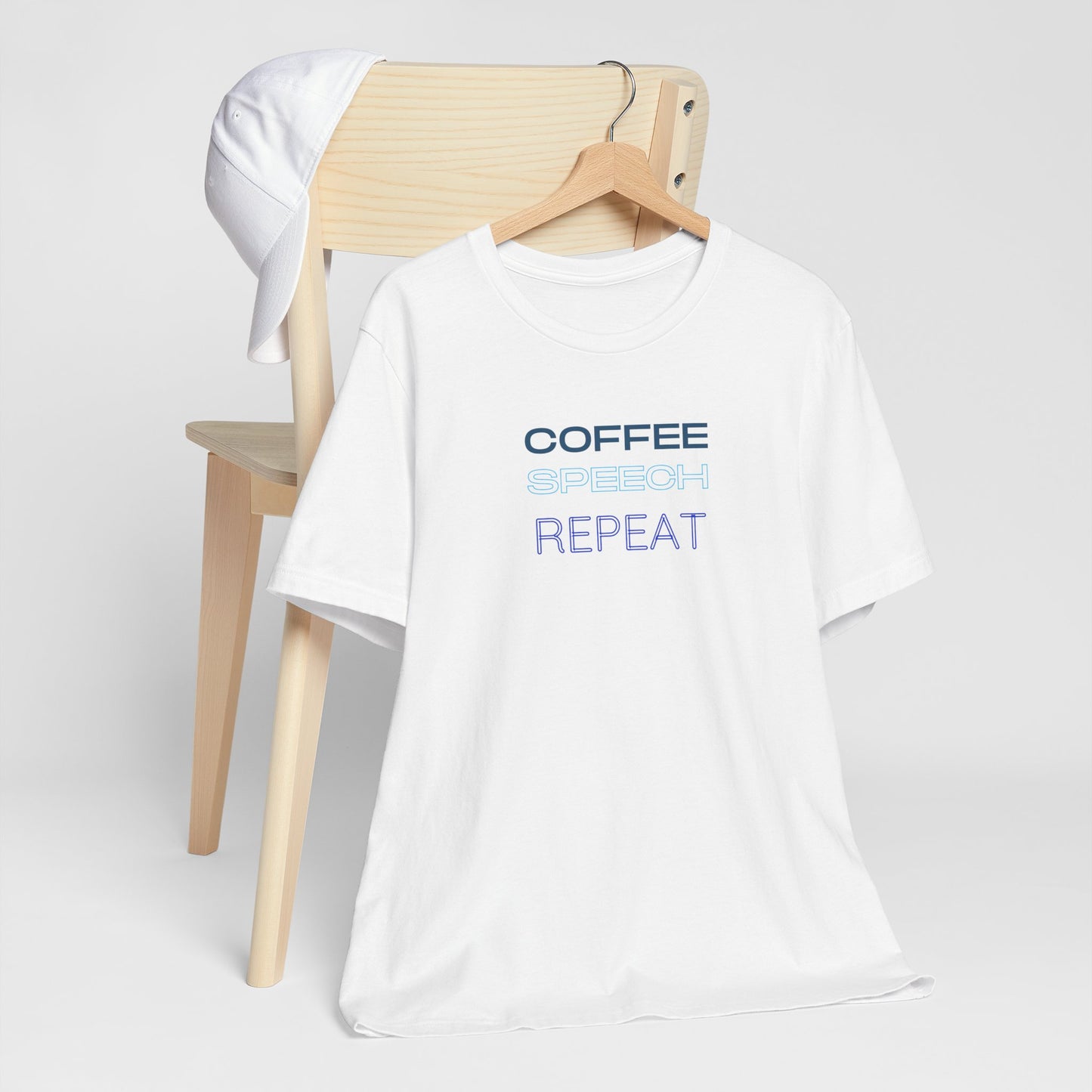 Speech Therapy T-Shirt - SLP Gift - Coffee Speech Repeat