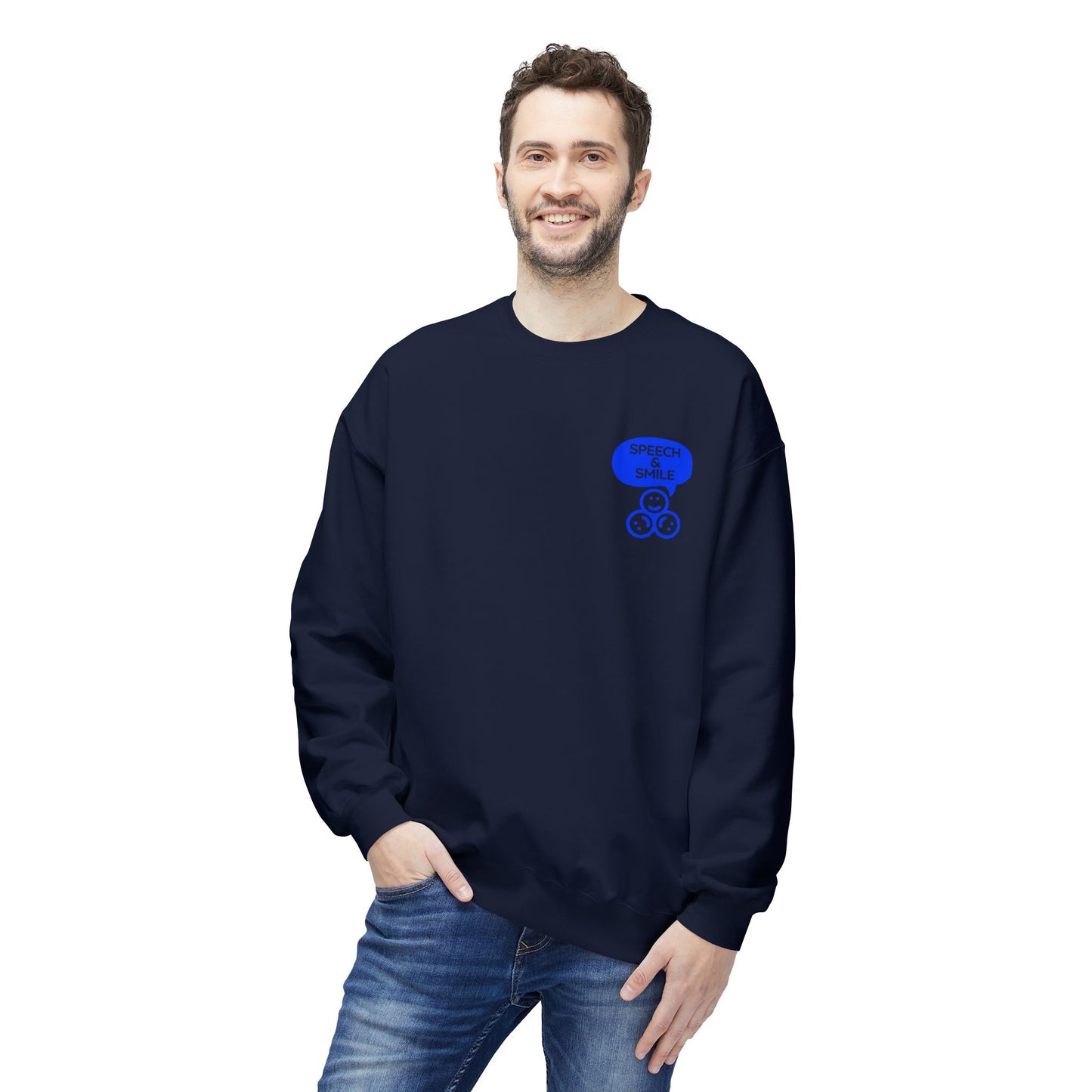 Speech Therapy Shirt Pullover Speech and Smile Merch -  Unisex Midweight Softstyle Fleece Crewneck Sweatshirt