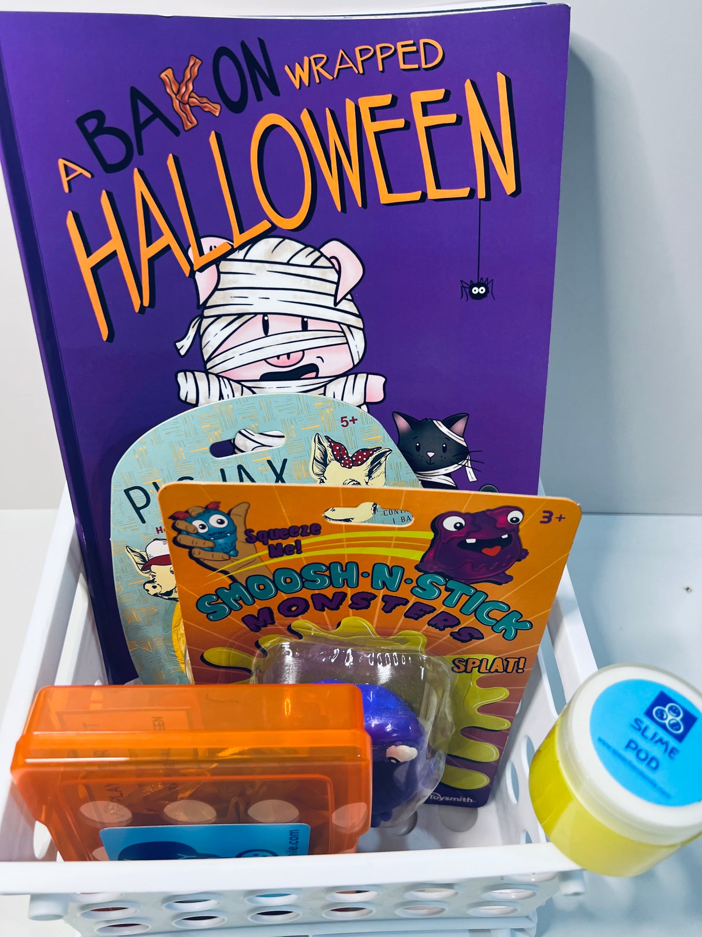 Say and Play Halloween Minis Story Crate of OCTOBER Halloween Story Kit with Mini Objects and more Bakon Brand Book Preorder