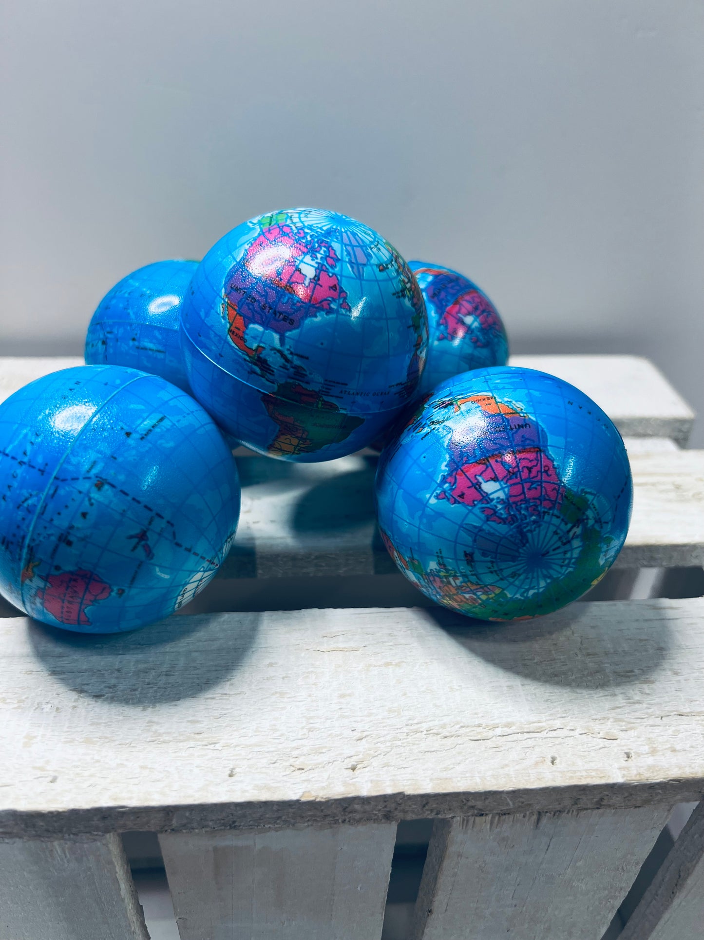 Mini bola de tierra Fidget Squish Earth Ball escritorio estrés bola tranquila Fidget