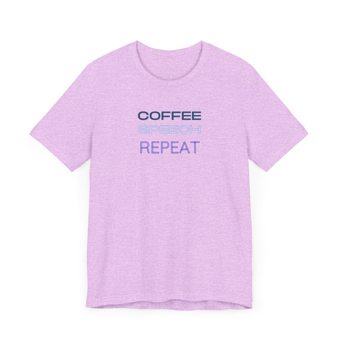 Speech Therapy T-Shirt - SLP Gift - Coffee Speech Repeat