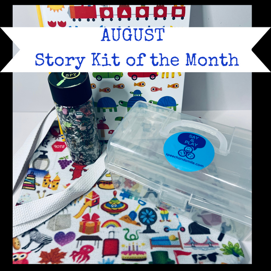 Story Crate of the Month AUGUST I Spy -PREORDER Communication Visual Scanning Sensory Fine Motor and More with this Fun Story Crate Theme!