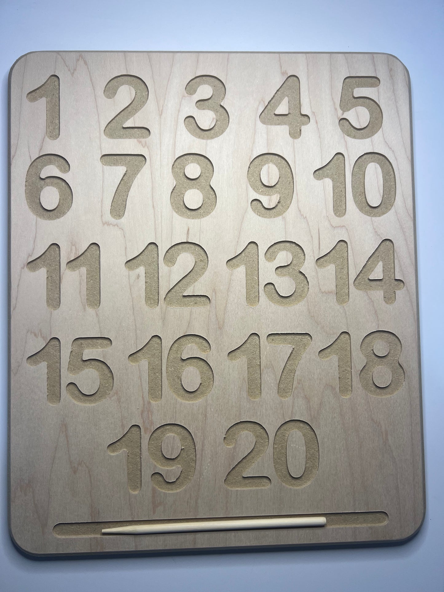 Wood Tracing Board NUMBERS Montessori Writing Tracing Board Learn to Write Letters