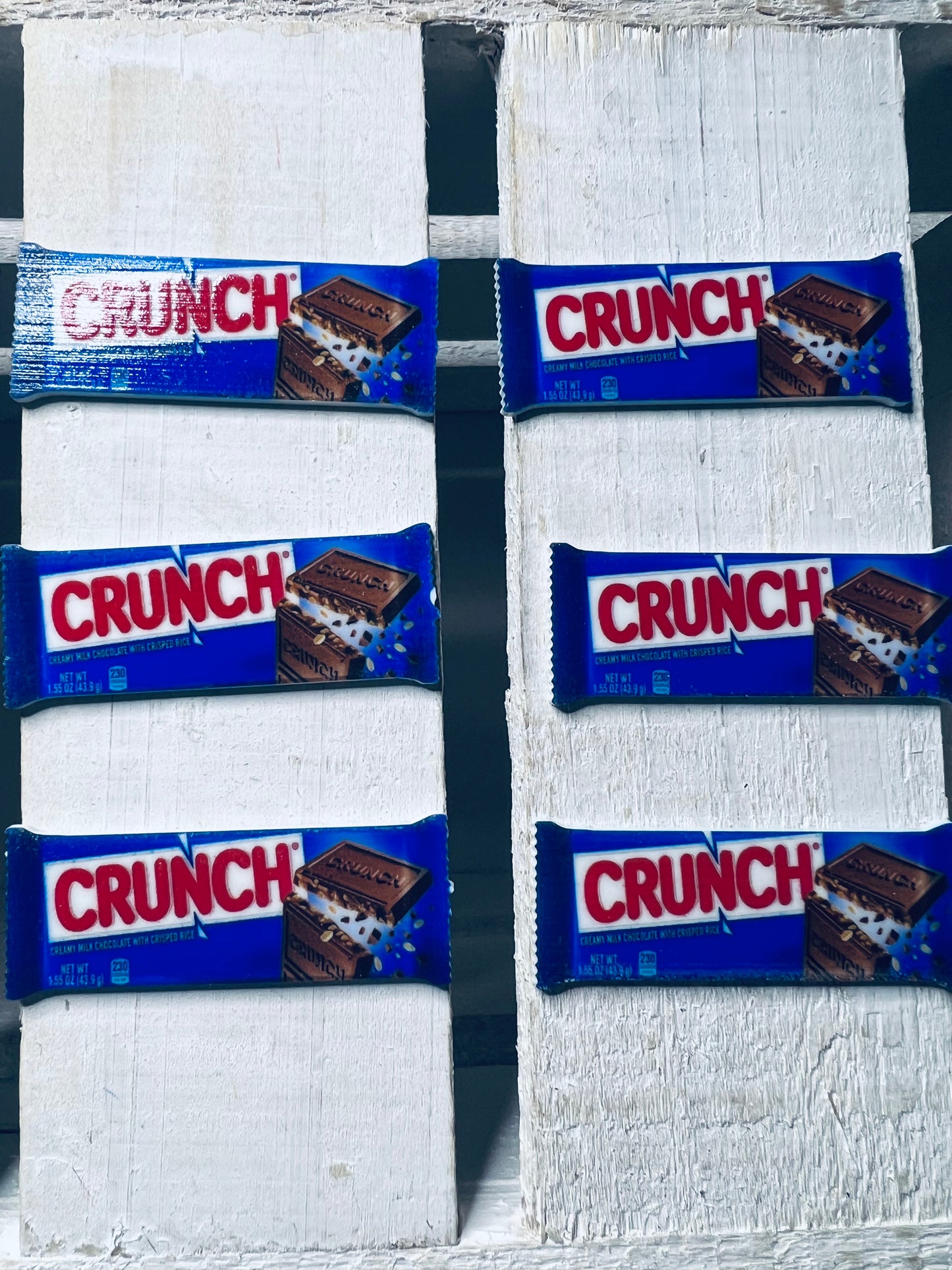 Miniature Nestle Crunch Bar Trinket Faux Chocolate 2D Acrylic Objects for Speech Therapy Doodads Dollhouse Miniature Candy Bar