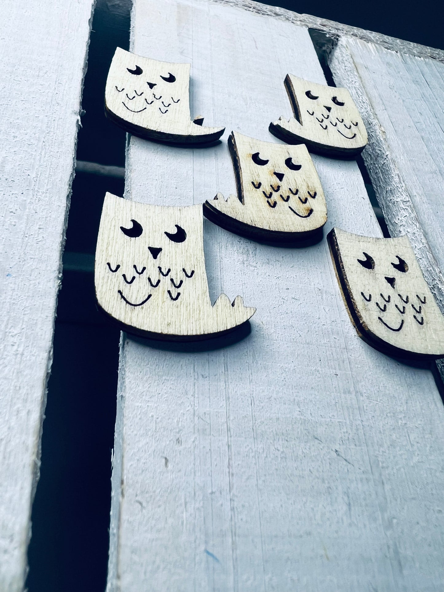 Miniature Wood Cut OWL Trinket Speech Therapy Mini Objects Woodland Cut Objects Mini Objects Speech Therapy Doodads