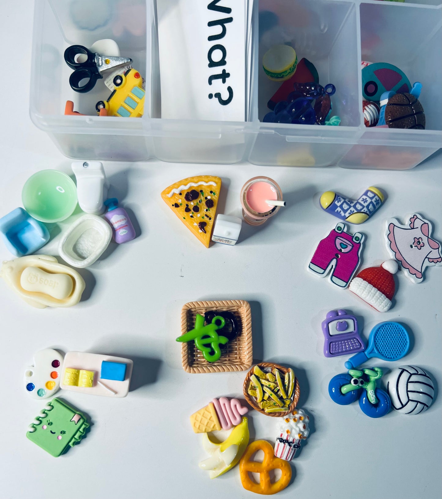 Functional Daily Skill Objects for Speech Therapy Mini Objects Visual Schedule Objects Trinkets for Communication Kit Aphasia