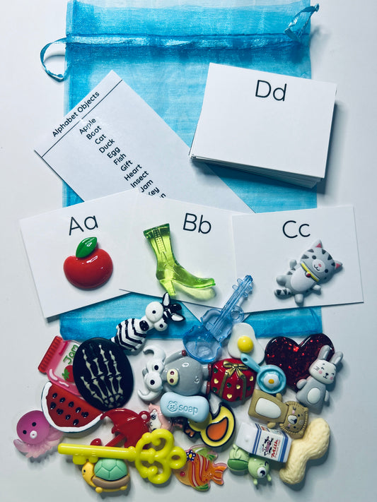 BEGINNING SOUND mini objects - Alphabet MINI Objects Trinkets Speech Therapy Miniature Objects