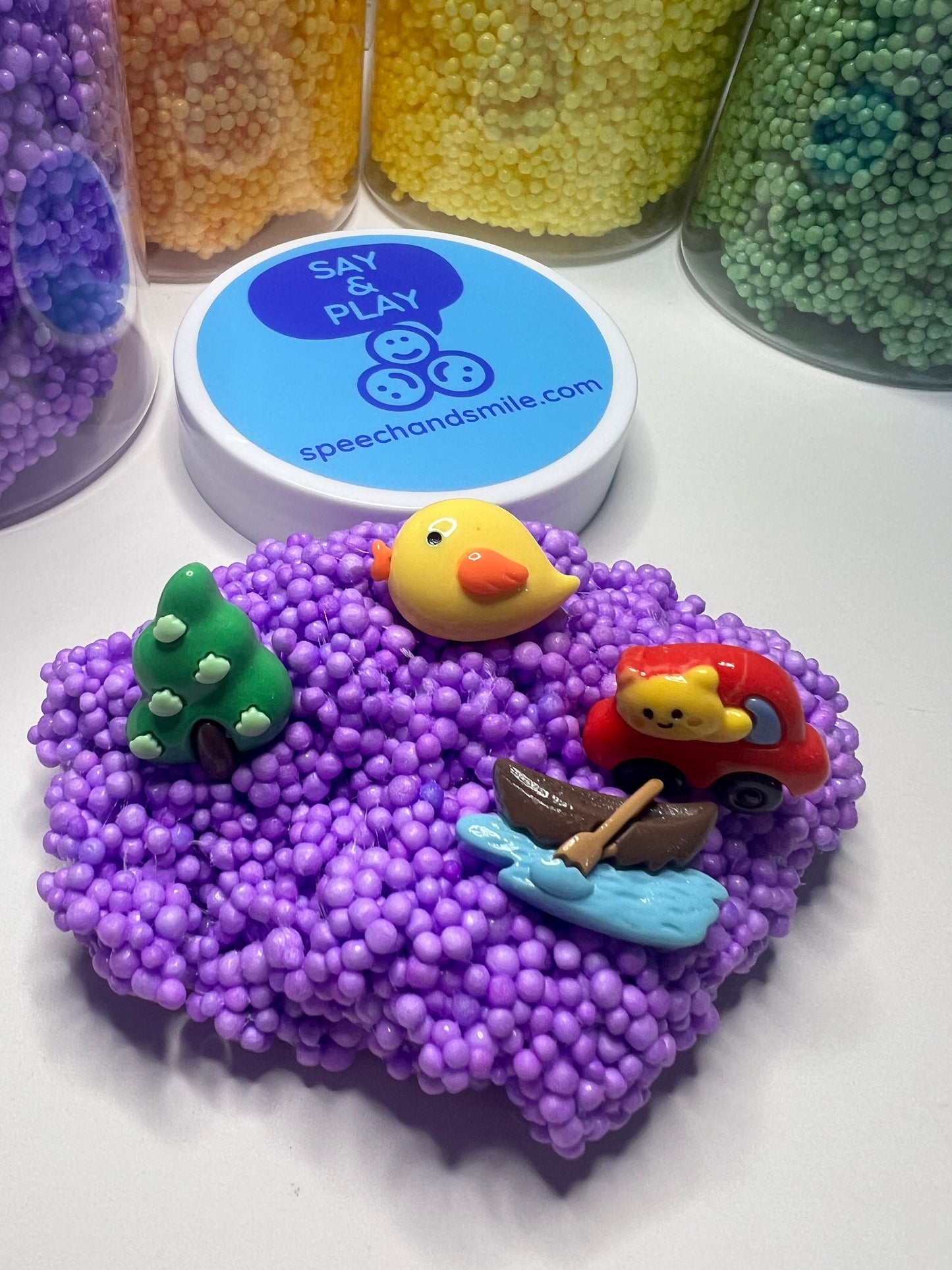 Play Foam FLOAM Jar Sensory Play medium firmness Fine Motor Play