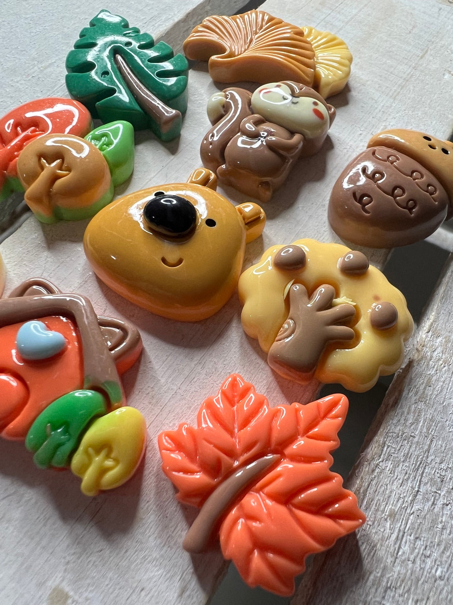 Woodland Mini Objects Forest Set OF 10 Fall Theme Minis for Speech Therapy Themed Mini Objects In the Woods Trinkets Doodads for Sensory Bin