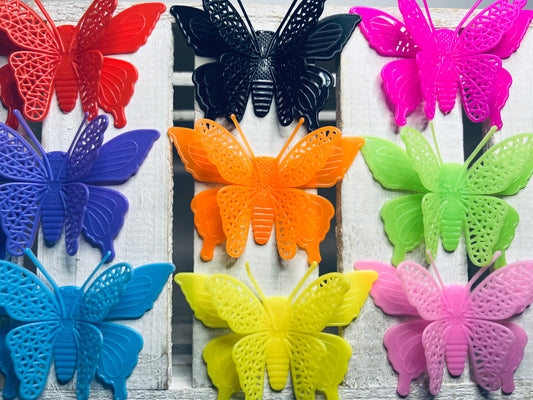 Mini Butterfly Fidget Plastic 3D Butterfly Anxiety Fidget Pick Object ADHD Fidgets Letter B Alphabet Objects Say and Play