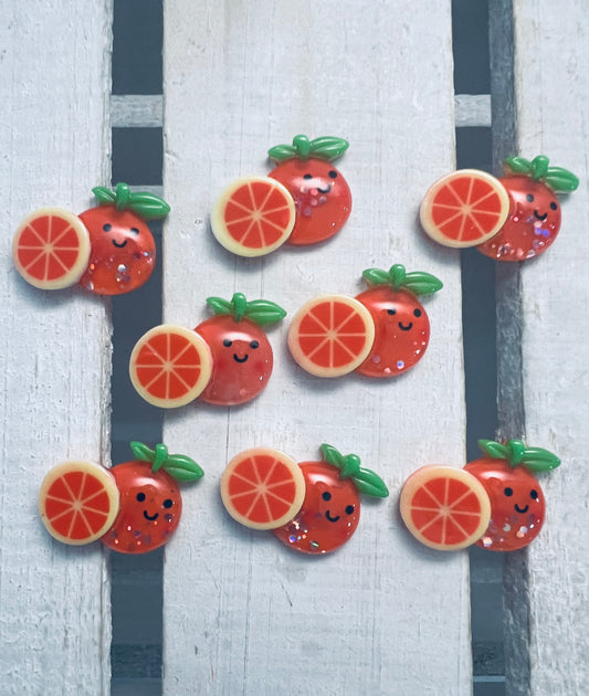 Mini Tangerine Miniature Orange Object Fruit Minis Speech Therapy Trinkets Language Objects Dollhouse Miniature Faux Food Minis