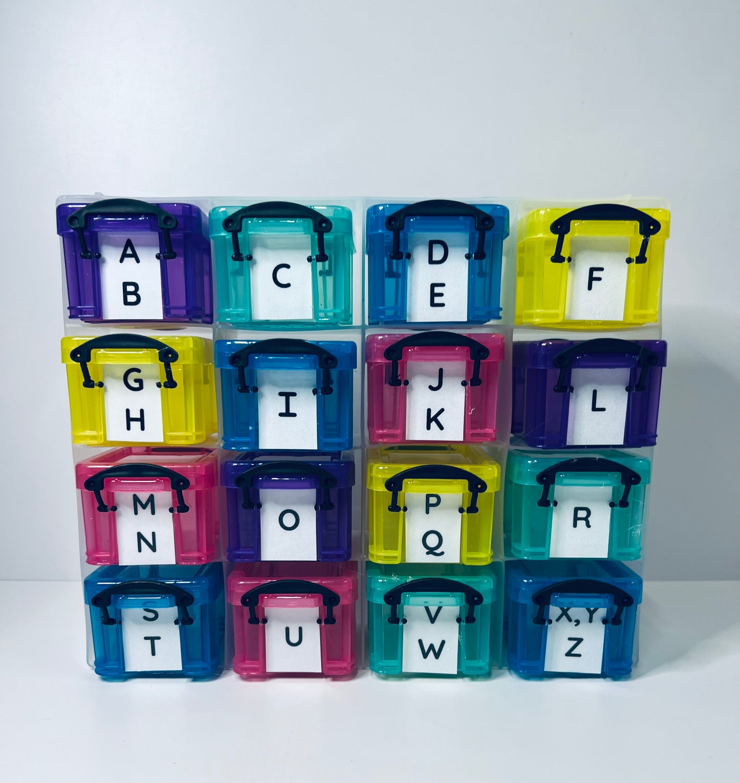 Alphabet Objects in Storage Alphabet Set with Trinkets Beginning Sound Mini Objects Speech Therapy Mini Objects Set