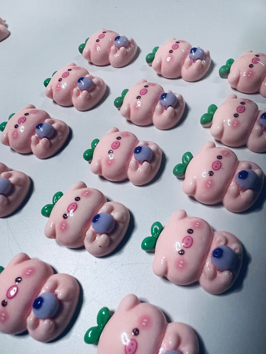 Miniature PIG Trinkets Farm Animal Mini Objects Verb Objects Speech Therapy Mini Objects Doodads Montessori Language Objects