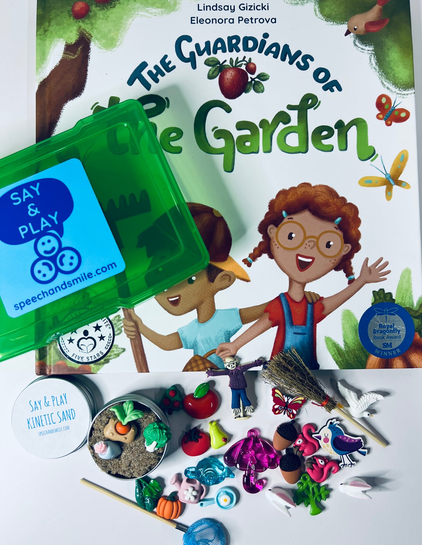 Story Kit for Guardians of the Garden Book Speech Therapy Mini Objects Spring  Garden Theme Miniature Objects