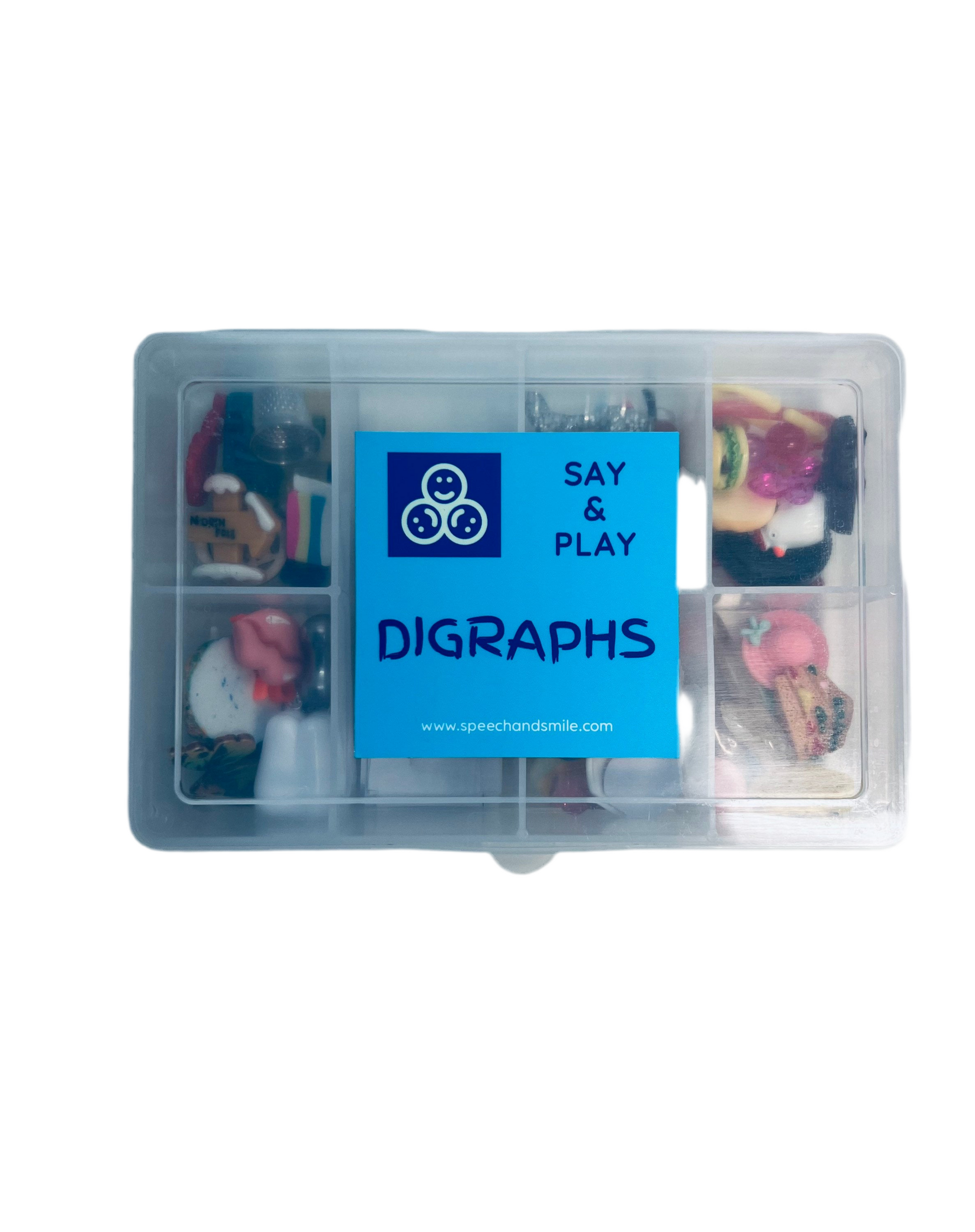 Digraph Sound Objects Speech Therapy Mini Objects Trinkets All in Organizer