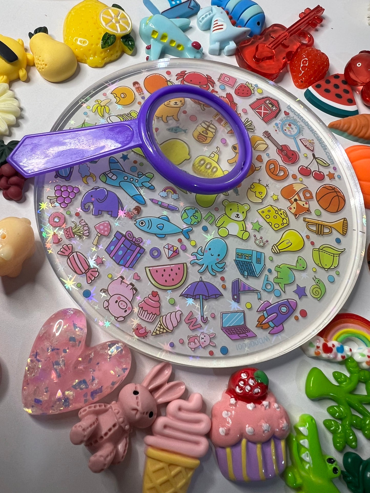 I Spy Circle with I Spy Trinkets Mini Objects Speech therapy i spy objects dooodads I Spy Kit Say and Play