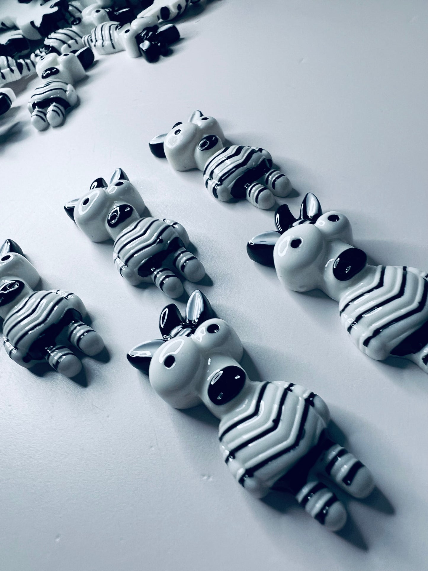 Miniature Zebra Object Mini Zebra Trinkets For Speech Therapy Mini Objects