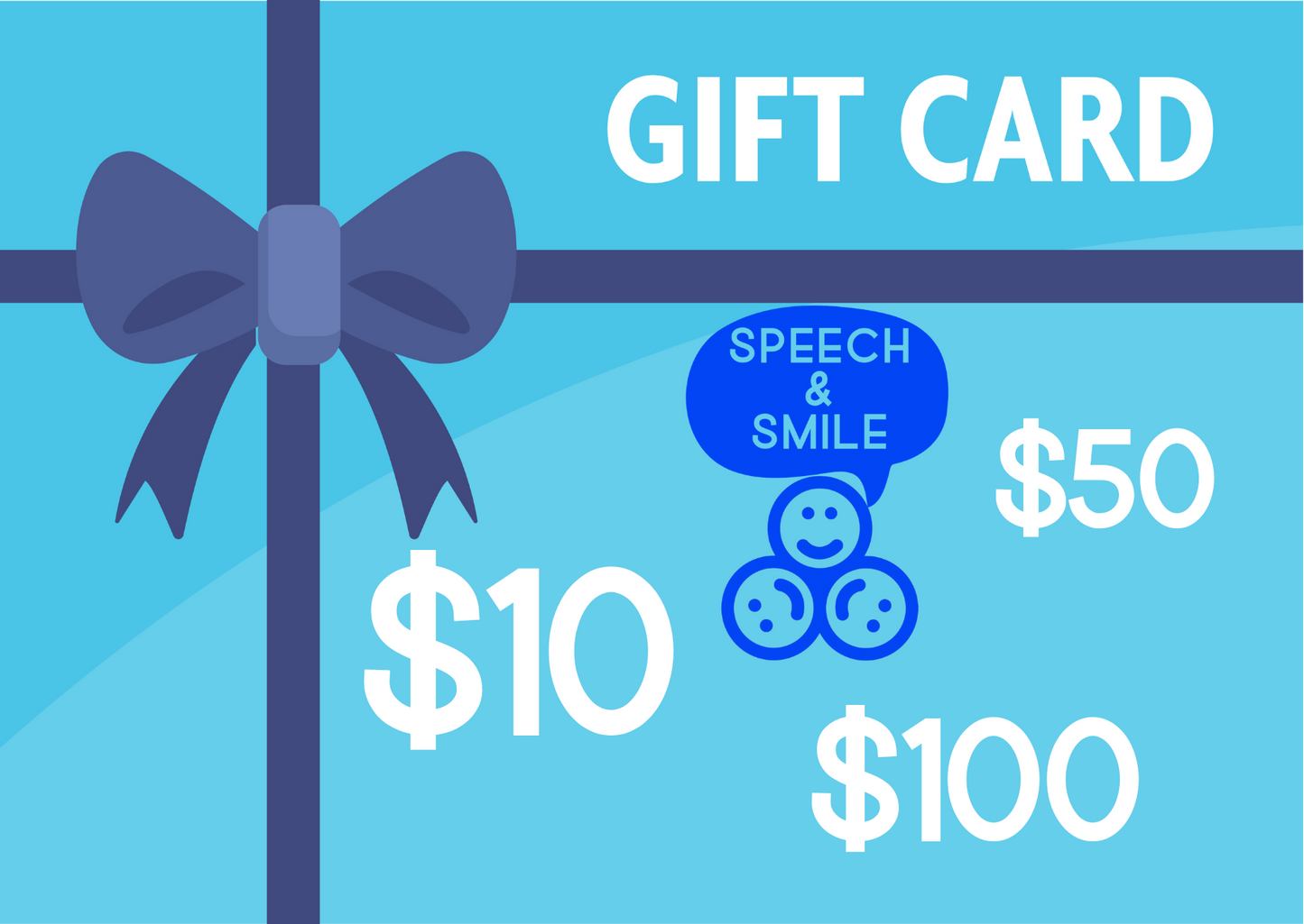 Tarjeta de regalo de habla y sonrisa Tarjeta de regalo de SLP Regalos para terapeutas del habla
