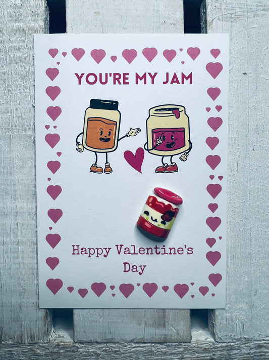 Valentine Card with Keepsake Trinket  School Valentine Cards Speech therapy Minis Say and Play Mini Trinket Cards Pocket Hugs You’re my jam