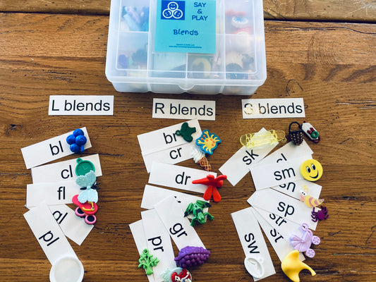 Blends Kit Speech Therapy Mini objects for BLEND SOUNDS Articulation Mini Objects