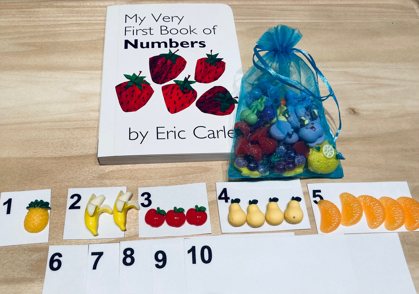 Objects for My Very First Book of Numbers Eric Carle-Counting Story Kit-Speech Therapy Mini Objects-Story Props