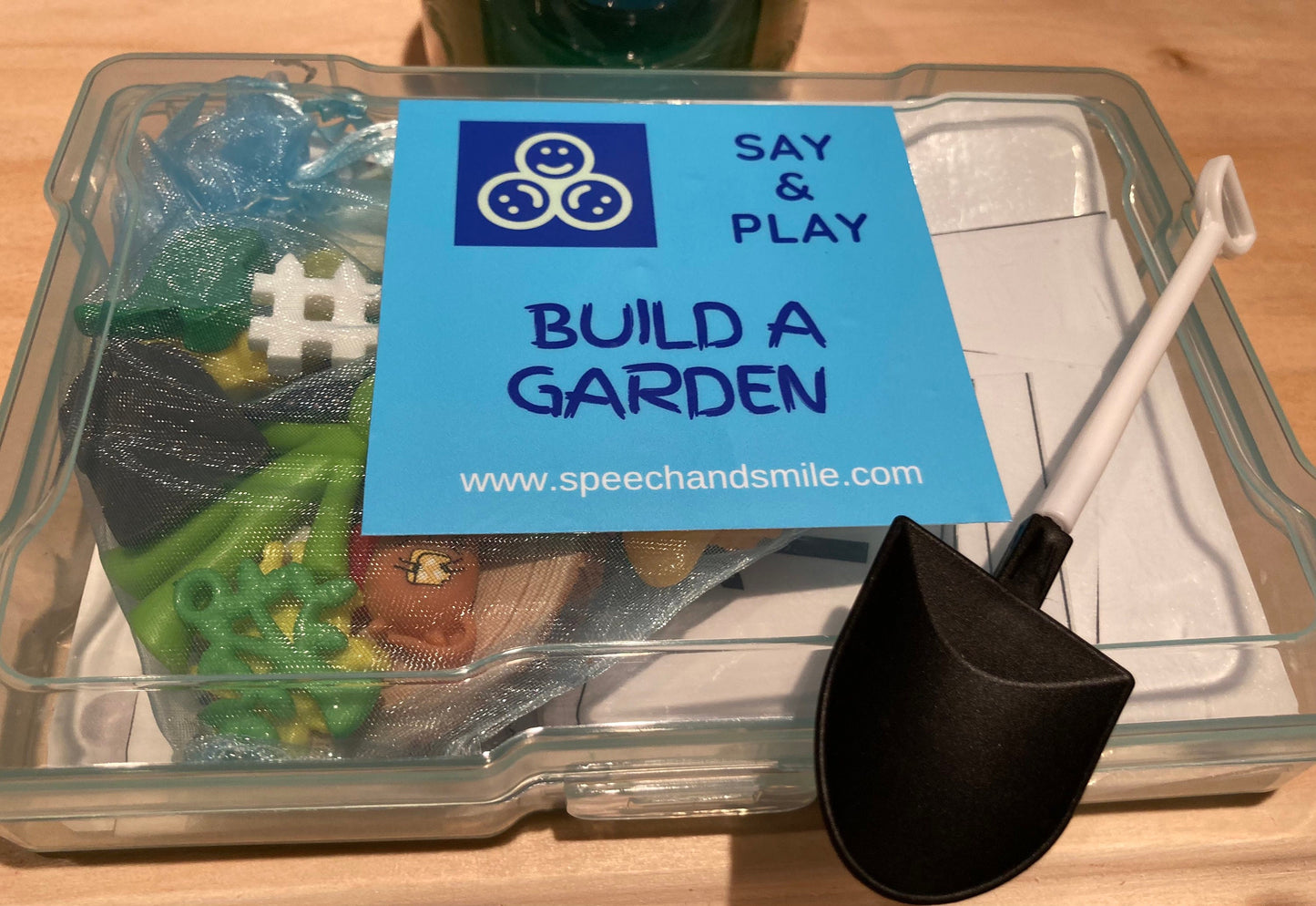 GARDEN Mini Objects Play Sequence Kit Speech Therapy Mini Objects Speech Task Box Garden Miniatures