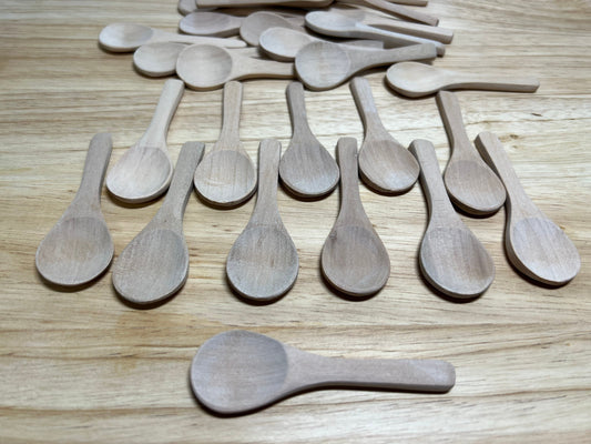 Wooden Spoon-Sensory Bin Tool-Unfinished Wood Spoon-Pretend Play-Natural Wood Spoon for Montessori-Montessori Play-Montessori Kitchen Play