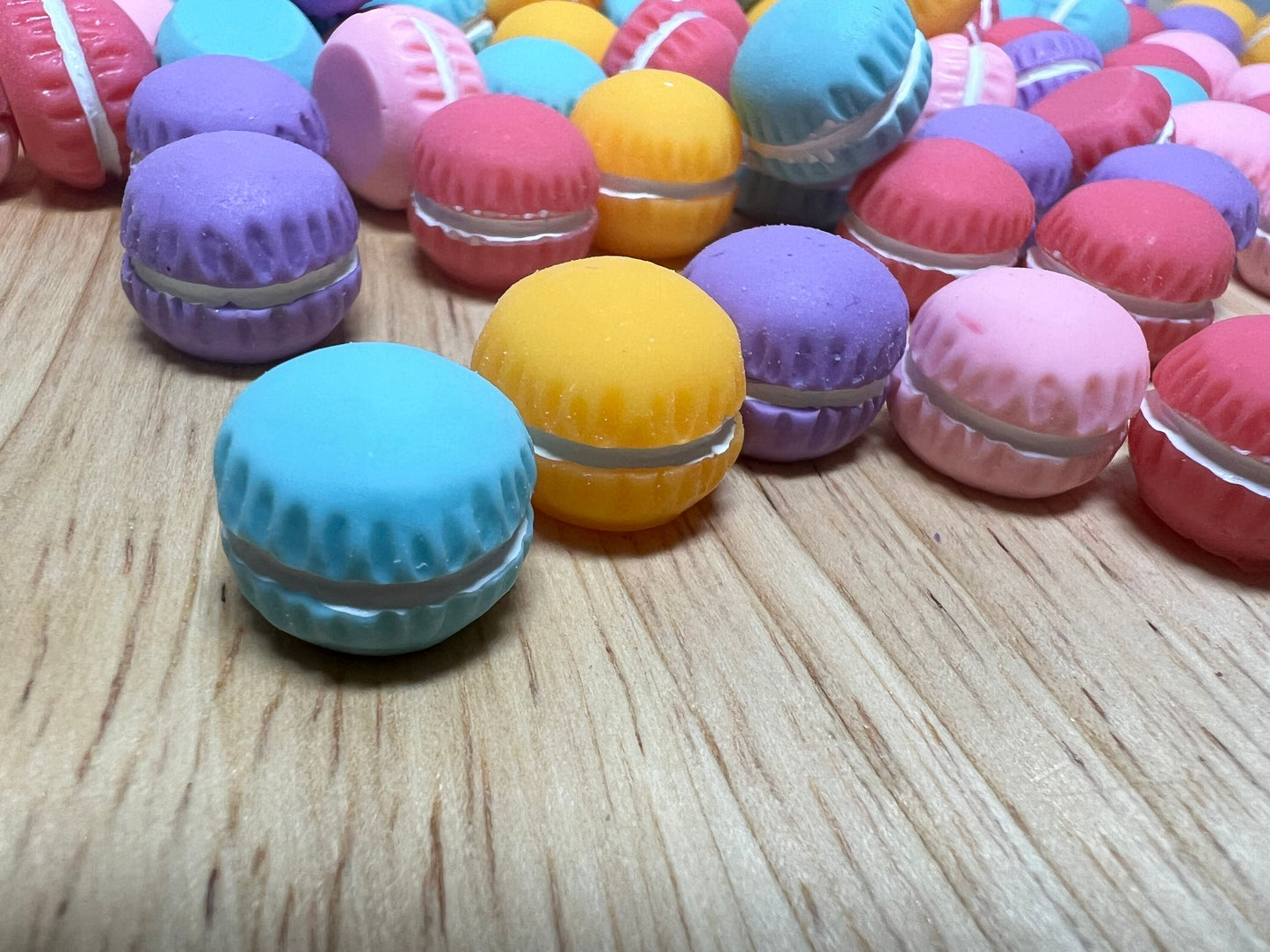 Miniature Macaroon Trinket Food Minis Speech Therapy Mini Objects Dollhouse Miniature Food