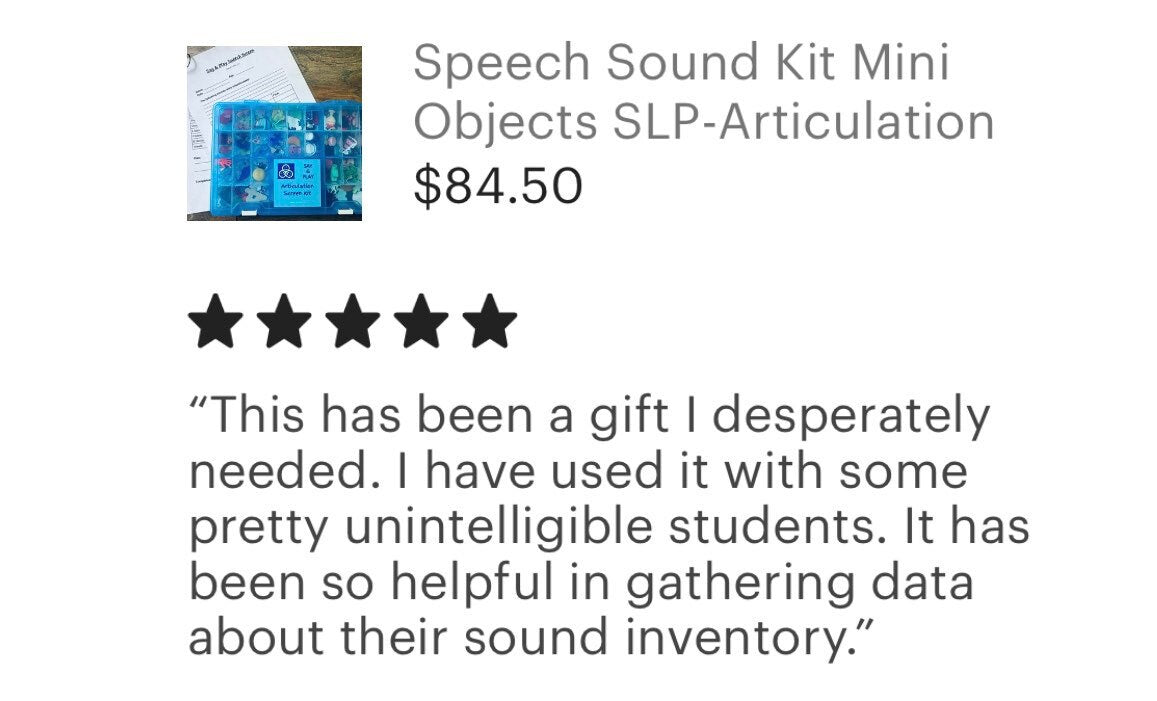 Kit d’écran vocal avec écran d’articulation de mini objets pour les enseignants-orthophonie mini objets bibelots- écran sonore vocal-SLP