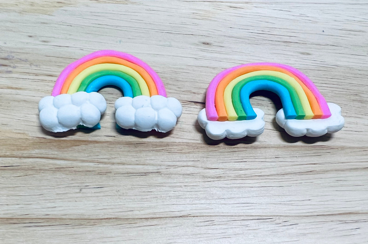 Mini Arco Iris con Nubes Objeto-Tema de Temporada Mini Objetos-Mini Arcilla Polimérica Arco Iris-Mini Objetos Terapia del Habla-Arco Iris Jugar Objetos Temáticos