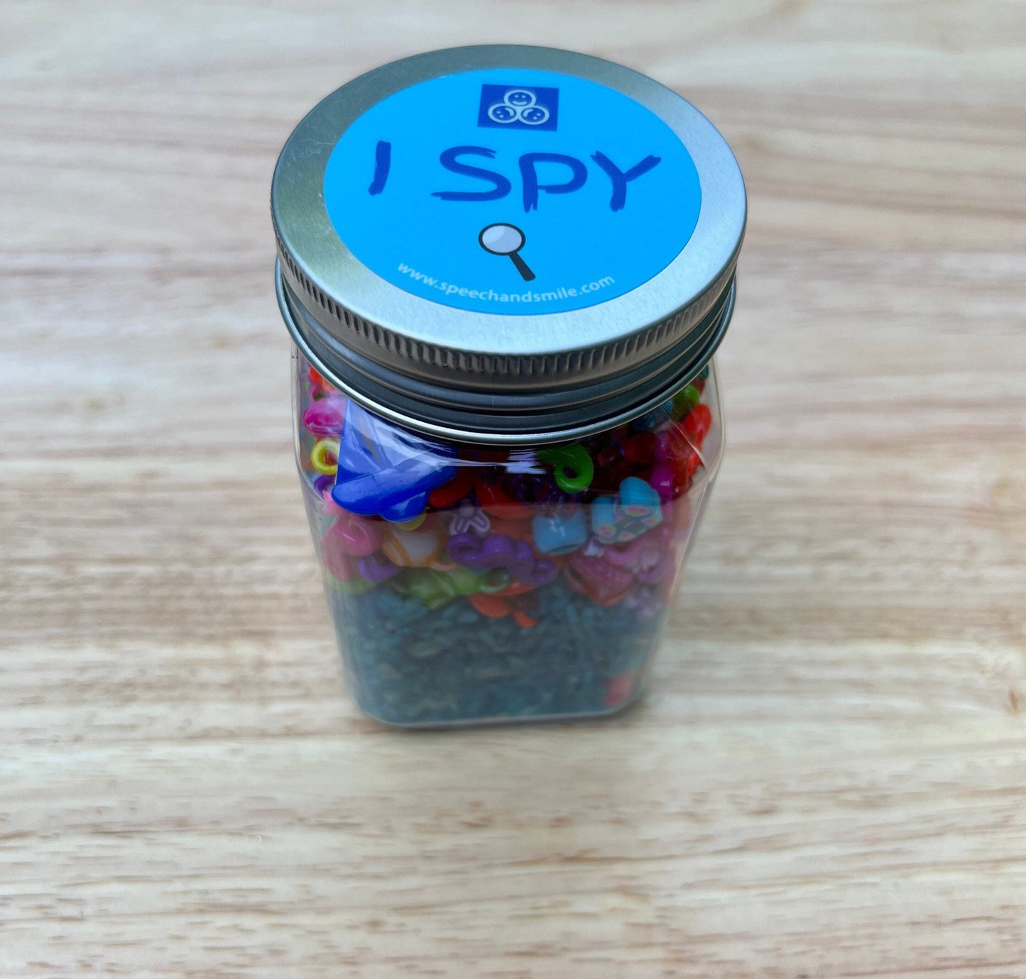 I SPY Jars-I SPY Objects-Pour &amp; Play I Spy-I Spy Trinkets-I Spy Objects-I Spy Toy-Speech Mini objets pour I Spy-Sensory Colored Rice-Speech
