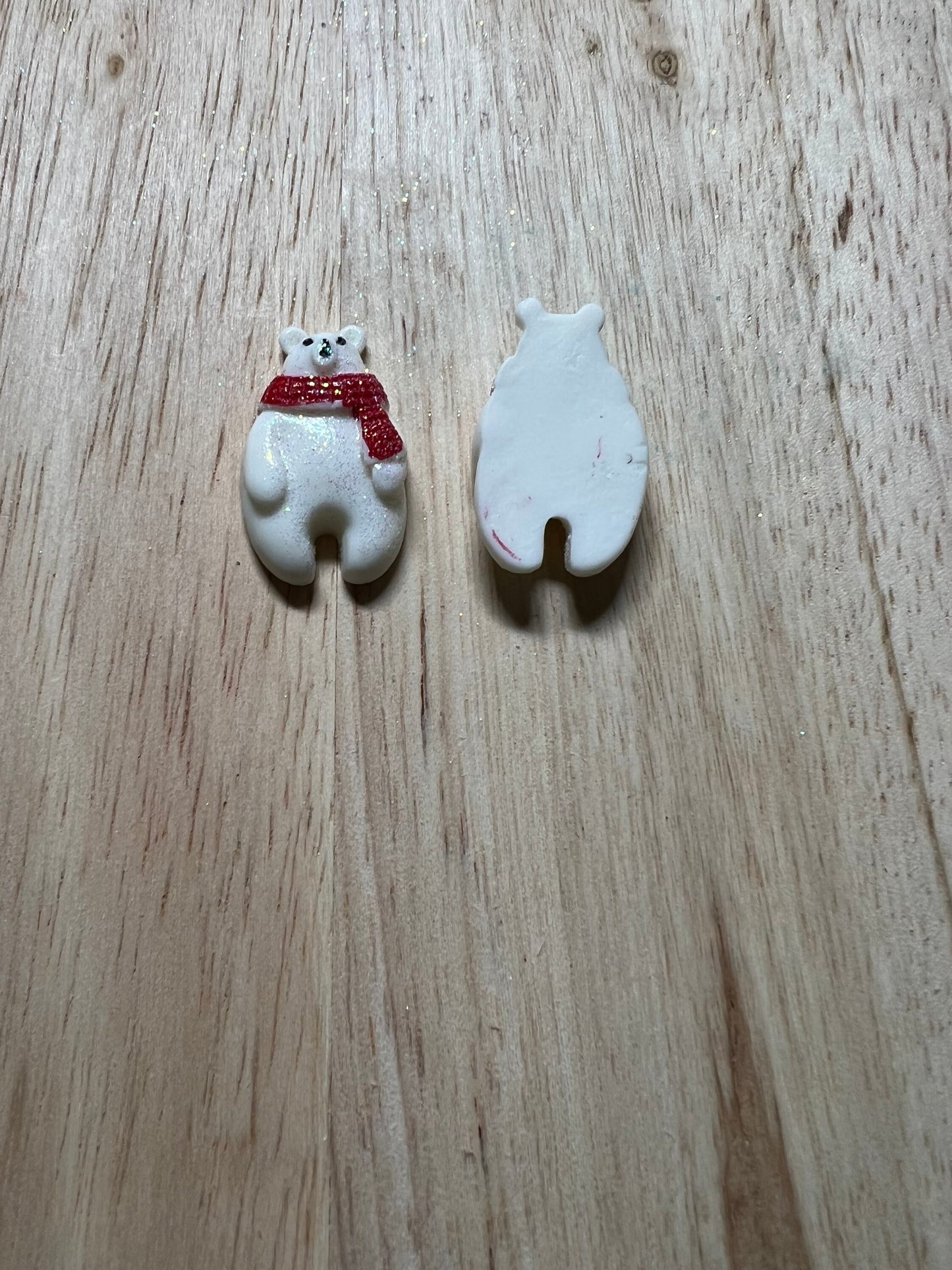 Miniature POLAR BEAR Trinkets - Arctic Theme Mini Objects - Winter Theme Trinkets - Doodads - Winter Animal Theme Objects