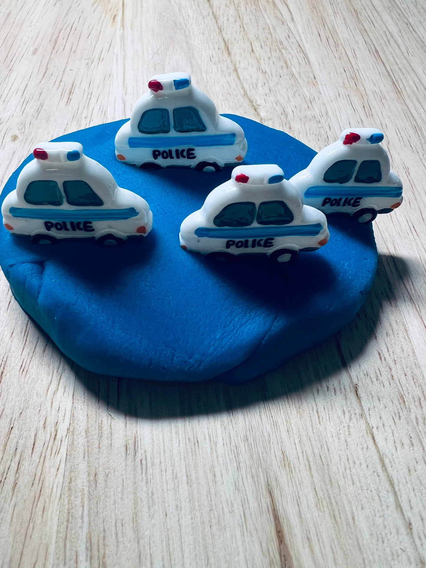 Mini POLICE CAR object-Occupation Theme Objects-Speech Therapy Mini Objects-Transportation Theme Objects-Speech Therapy Trinkets Doodads-