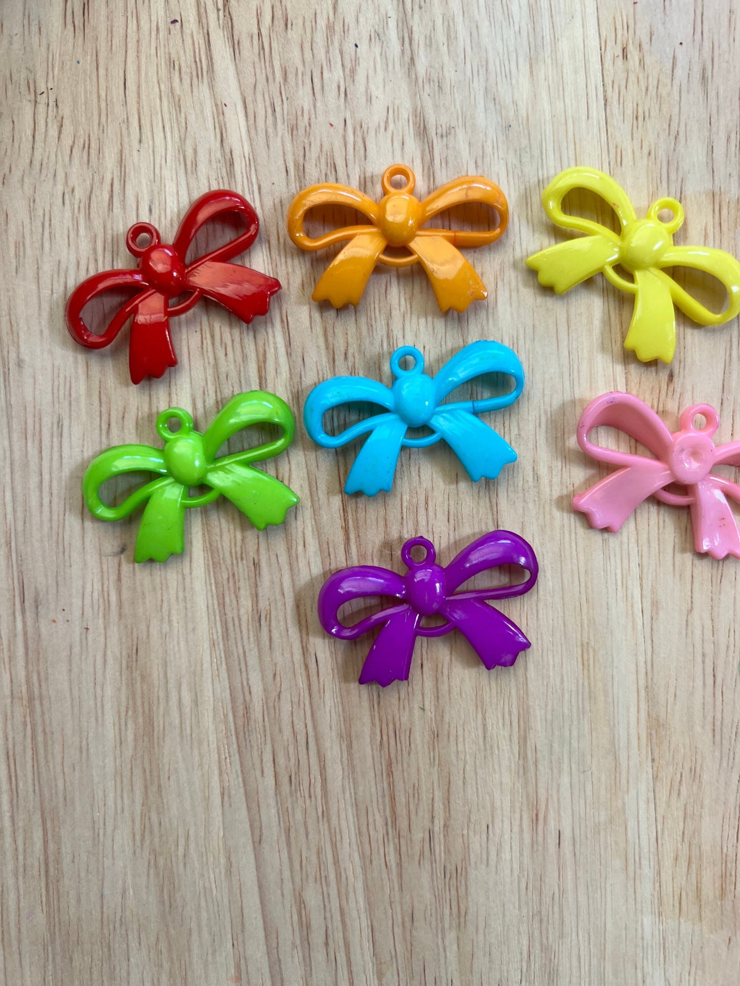 Mini BOWS-Bow Knot Object-Rainbow Trinkets-Speech Therapy Mini Objects-Speech Minis-Color Sorting Trinkets