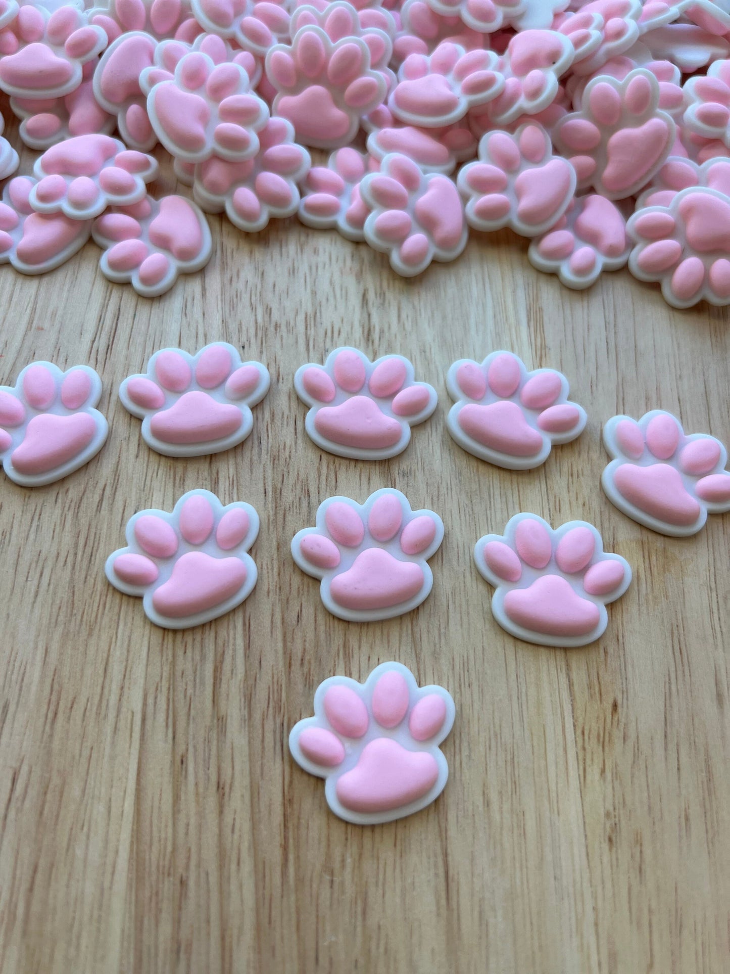 Mini PINK PAW Object-Animal Theme Objects-Resin Paw-Speech Therapy Mini Objects-Montessori Language Objects-Animal Trinkets-Puppy Paw Object