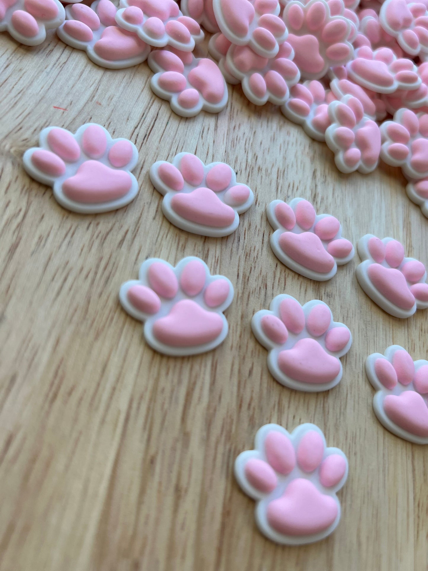 Mini PINK PAW Object-Animal Theme Objects-Resin Paw-Speech Therapy Mini Objects-Montessori Language Objects-Animal Trinkets-Puppy Paw Object