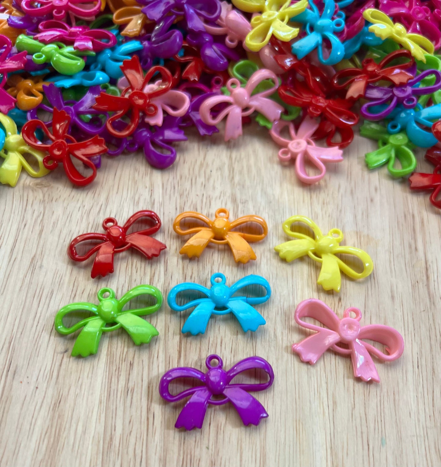 Mini BOWS-Bow Knot Object-Rainbow Trinkets-Speech Therapy Mini Objects-Speech Minis-Color Sorting Trinkets