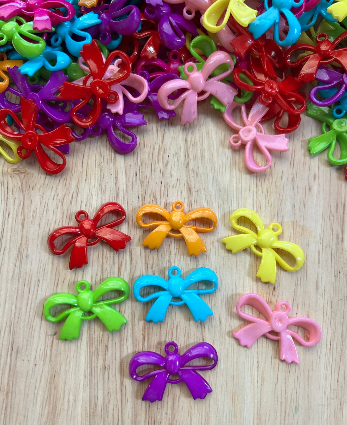 Mini BOWS-Bow Knot Object-Rainbow Trinkets-Speech Therapy Mini Objects-Speech Minis-Color Sorting Trinkets