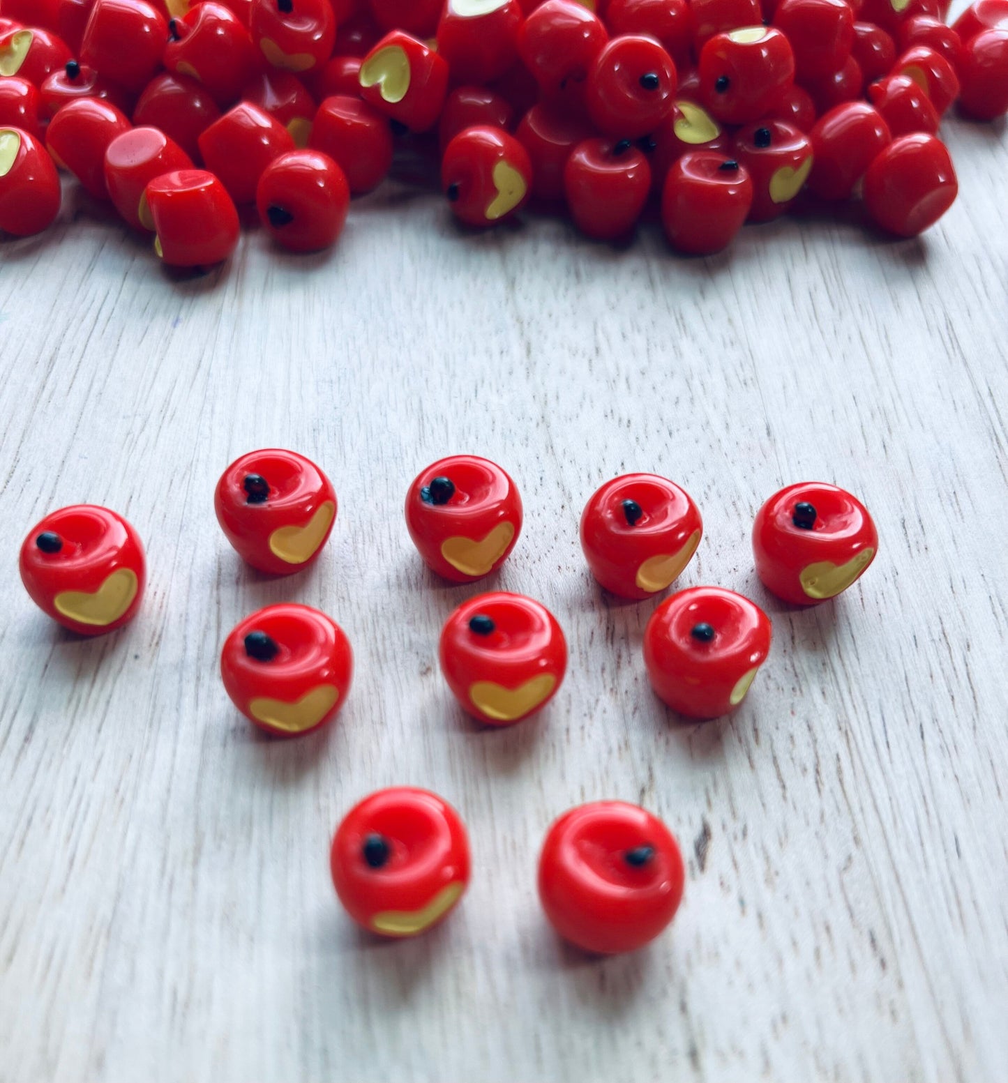 Mini APPLE Object-Food Theme Objects-Resin Apples-Speech Therapy Mini Objects-Montessori Language Objects-Alphabet Trinkets-Speech Minis