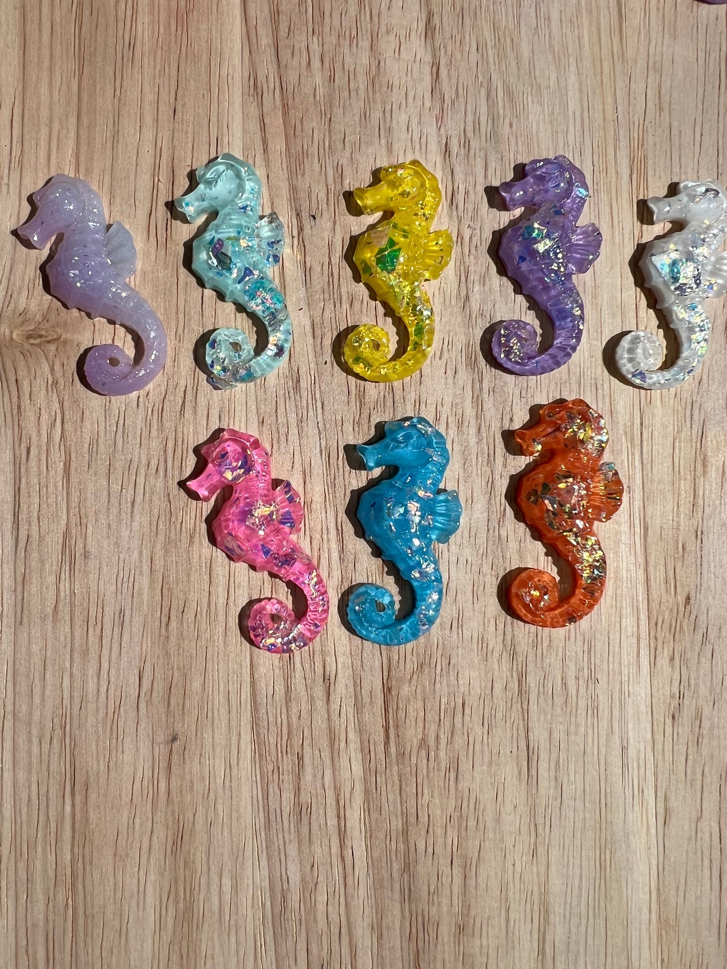 Mini SEAHORSE Object-Speech Therapy Mini Objects-Speech Trinkets-OCEAN Theme Objects-Sparkly Seahorses -Ocean Theme Trinkets-Speech Minis