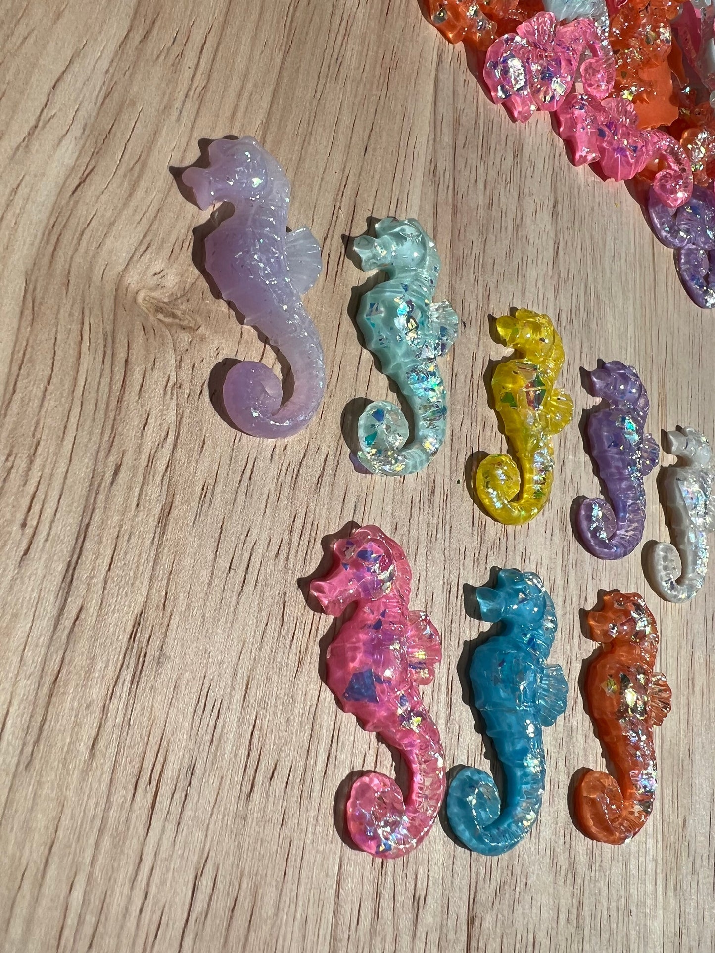 Mini SEAHORSE Object-Speech Therapy Mini Objects-Speech Trinkets-OCEAN Theme Objects-Sparkly Seahorses -Ocean Theme Trinkets-Speech Minis