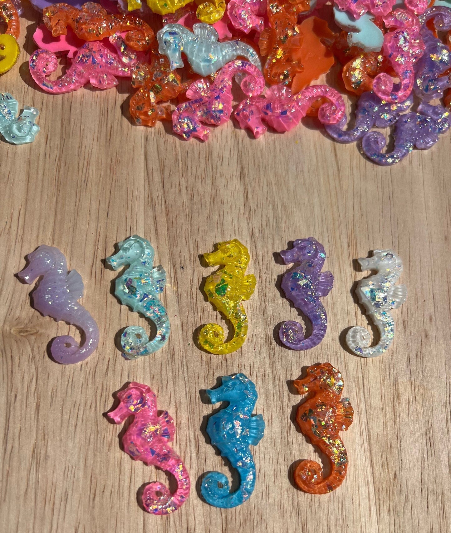 Mini SEAHORSE Object-Speech Therapy Mini Objects-Speech Trinkets-OCEAN Theme Objects-Sparkly Seahorses -Ocean Theme Trinkets-Speech Minis