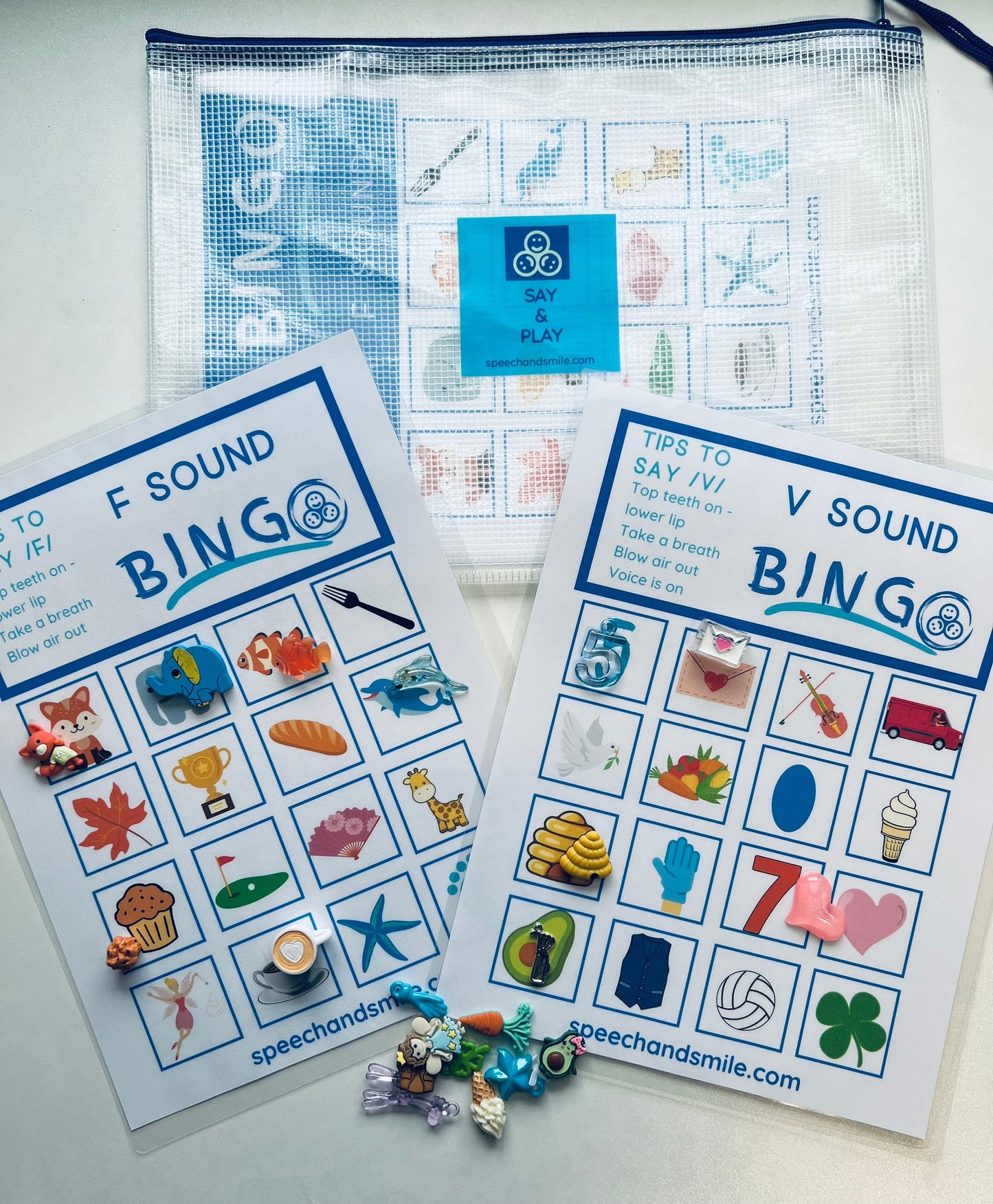 Bingo pour l’orthophonie-Sons de la parole correspondant à l’activité-Choisissez vos sons-Sons de la parole Bingo-Sons de la parole-Activité sonore de la parole SLP